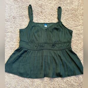 Old Navy Dark Green Camisole Top